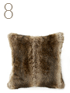 Cushion in fur imitation